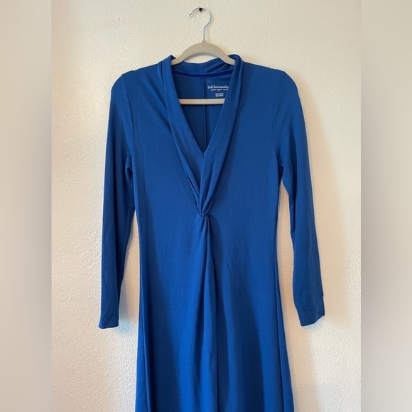Soft Surroundings Lagia Maxi Dress in Royal Blue Size SP - Picture 3 of 7